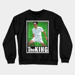 Federer Tennis Player Hero Vintage The King Crewneck Sweatshirt